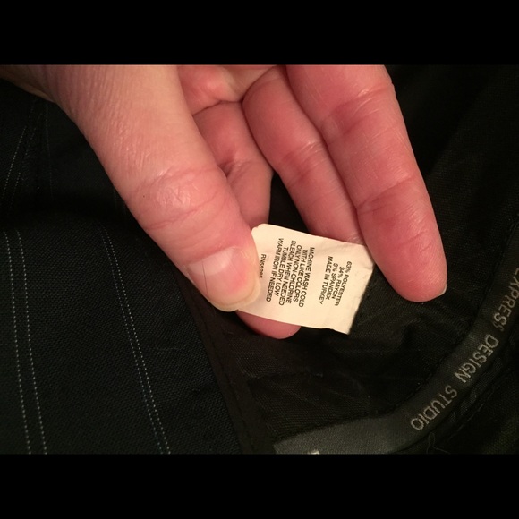 Express Editor Pants Trousers Navy Pinstripe! - Picture 7 of 8